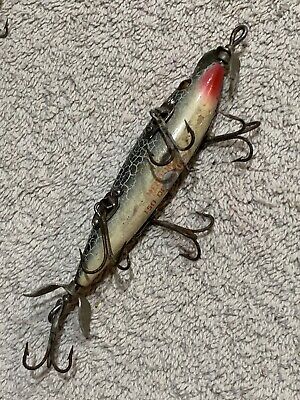 Vintage Heddon Dowagiac 150 Minnow Fishing Lure Glass Eyes Vintage Heddon Dowagiac 150 Minnow Fishing Lure Glass Eyes