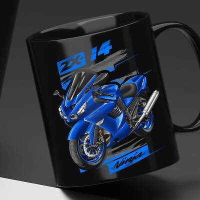 こっぷ Kawasaki ZX-14 2006-2011 Motorcycle Coffee Mug 11OZ, Bikers Gift