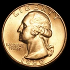 1960- D / D Washington Quarter BU -RPM- SVN536