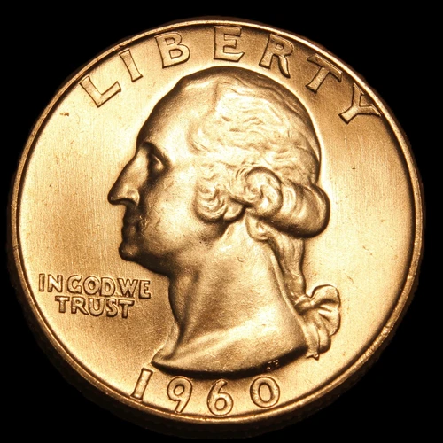 1960- D / D Washington Quarter BU -RPM- SVN536