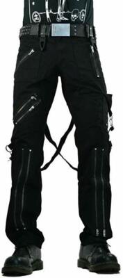 パンツ TOKYO PUNKER Bondage pants JIMSINN BK M Leather Punk Bondage Trousers - Etsy