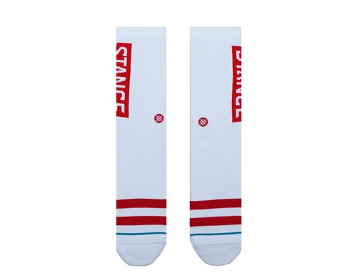 Stance UnCommon Solids Classic OG weiß/rot Crew-Socken M556D17OGG-WHR - Bild 2 von 3