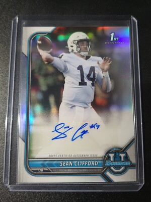 Sean Clifford - Bowman University 2022 - Green Bay Packers - 1st Bowman - Auto