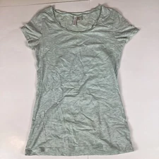 Divided Womens T Shirt Blouse Size XS Short Sleeve Gray Top Solid Comfort