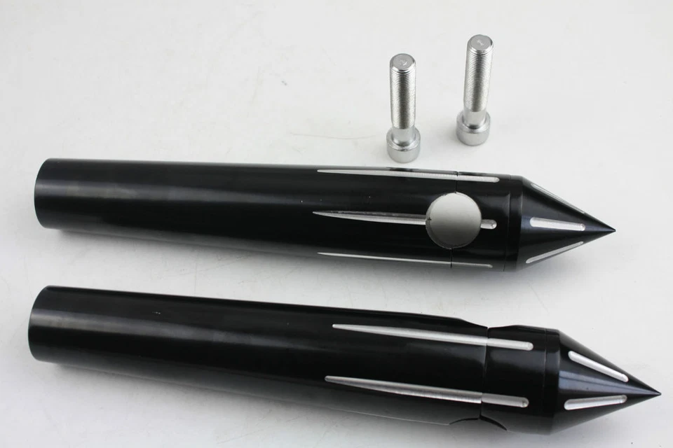 NUEVO Elevadores de manillar Black Spike 8" para barras Suzuki Yamaha Honda Kawasaki Foto 2 de 3