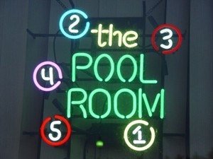 Pool Table Upstairs Billiards Game Room Neon Light Sign 24/"x20/" Beer Bar Decor