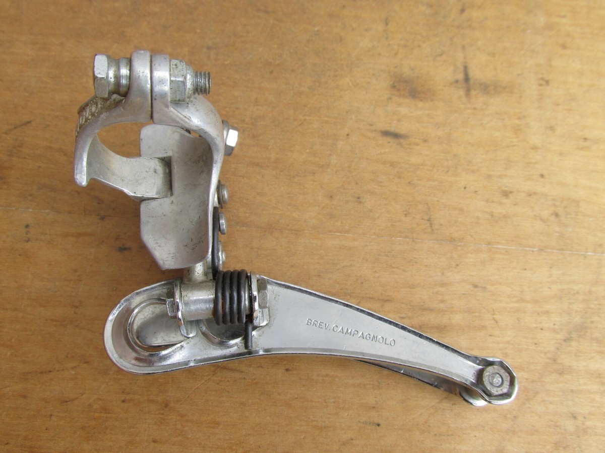 Dérailleur Avant Campagnolo Nuovo Record Vintage - Vélo Route, Occasion, Argenté