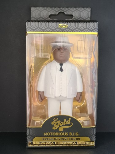 Funko Gold Notorious B.I.G 5” Rapper Premium Vinyl Figure Series One New Boxed - Picture 6 of 6