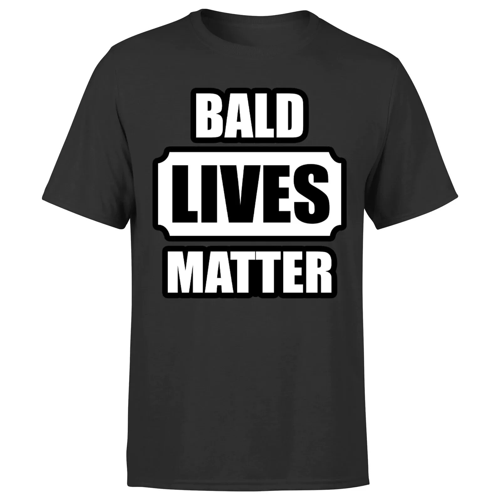 Bald Lives Matter Funny Spoof Adult Mens T-Shirt