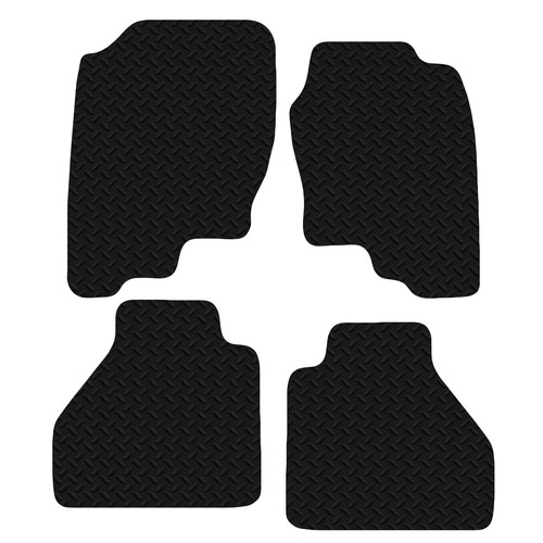 For Nissan Navara D40 2005 to 2010 Black Floor Tailored Rubber Car Mats