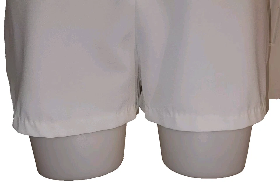 Karina Grimaldi Sz XS Women's White Low Back Studded Ruffle Preppy Mini Romper - Imagem 3 de 4