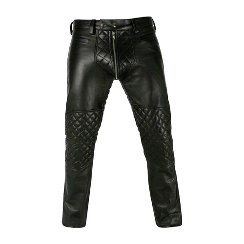 Guapi Pants Mens 28 PU Leather Limited Edition Biker Moto Zipper