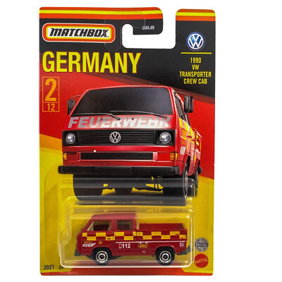 1990 VW Transporter Crew Cab Matchbox Stars of Germany 2021 MB1013