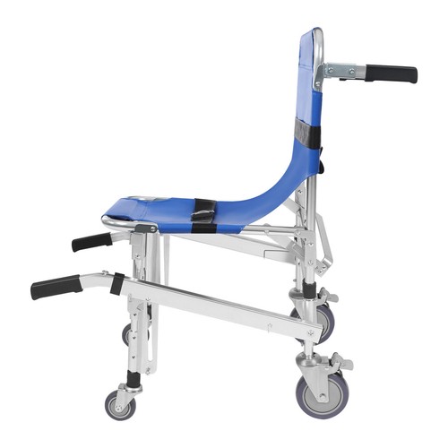352lb Stair Chair Medical Emergency Evacuation Stair 4 Wheel Climbing Wheelchair - Picture 7 of 16
