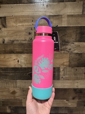 NEW Hydro Flask W/ Boot and Flex Cap Hawaii Limited Edition 40 Oz Flamingo 