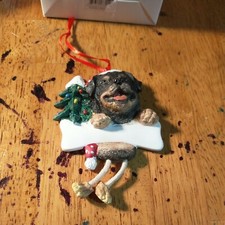 lot of 2 Rottweiler dog with dangly legs Christmas Ornament by E S Pets NIB