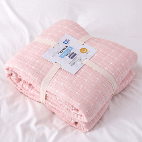 Cotton towel quilt Thin air conditioner throws Cotton gauze adult nap blankets - Picture 15 of 15