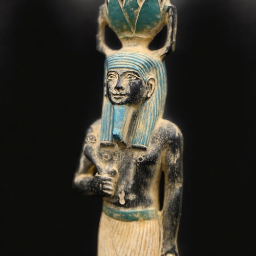 Raro Antiguo Egipto Antigüedades Nefertum Dios de la Flor de Loto Faraónico BC - Imagen 3 de 8