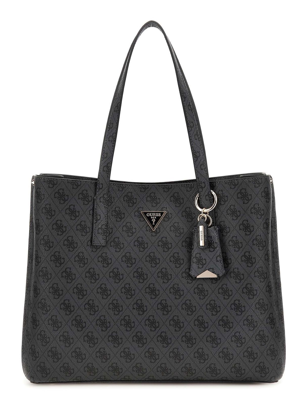 Guess Women's Black Faux Leather Tote Bag Meridian Ii Girlfriend - Image 2