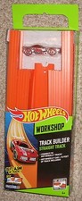 2013 Hot Wheels Workshop 15 ft. Orange Straight Track Builder Set With Car New 