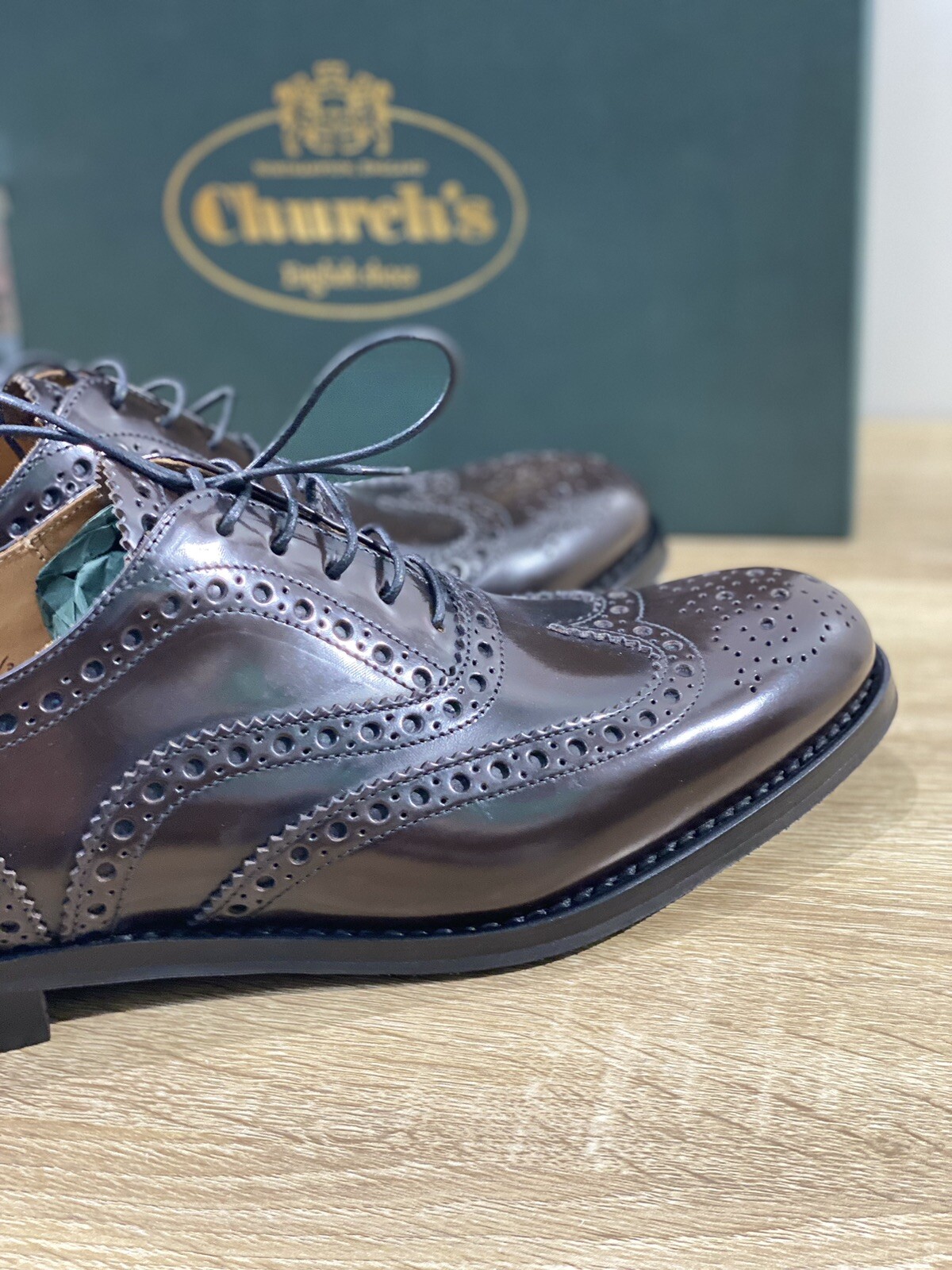 Church's Burwood W Women's Leather Shoe Ebony Polish Binder 35.5 image 4