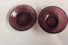 Pair of Purple Amethyst 5" bowls   (43)