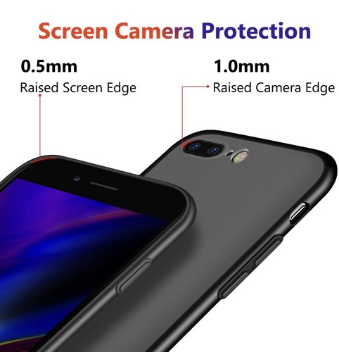 IPhone 7 Plus 8+ Case Military Grade Drop Tested & 2x Screen Protectors Matt Blk - 第 4/9 張圖片