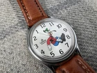 Vintage Seiko Lorus Disney Backwards Goofy Watch V516-6A00 Glove Hands