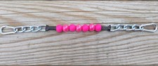 BRAND NEW Dark Pink  Glitter Beaded Curb Strap By ALW Equine