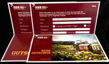 3x Gutscheine für HZB Dampfzugfahrkarte Hinfahrt zum Broken