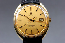 [Ecc+5] Vintage Omega Seamaster Cal.1342 Data Oro Quarzo Uomo dal GIAPPONE
