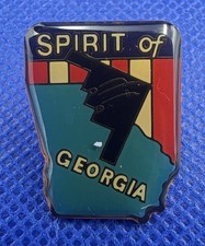SPIRIT of Georgia B-2 Stealth Bomber Enamel Lapel Pin Northrop Grumman USAF VTG