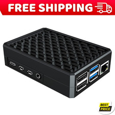 Miuzei Raspberry Pi 4 Aluminium Case Raspberry Pi 4 Model B Metal Case Pi 4 pi