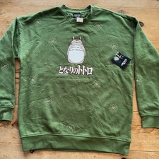 Boxlunch Studio Ghibli My Neighbor Totoro Sweatshirt Crewneck MEDIUM Oversized