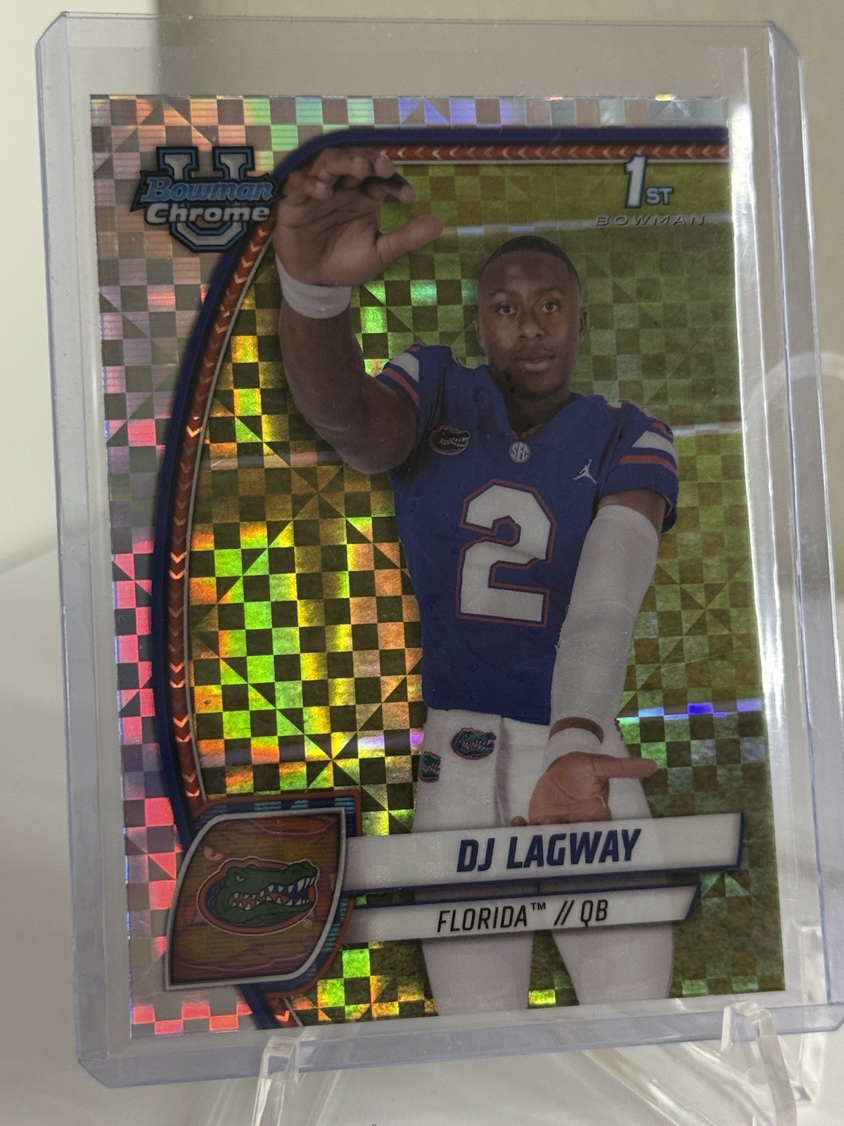 2024 Bowman University Chrome - DJ Lagway #63 X-Fractor (RC)