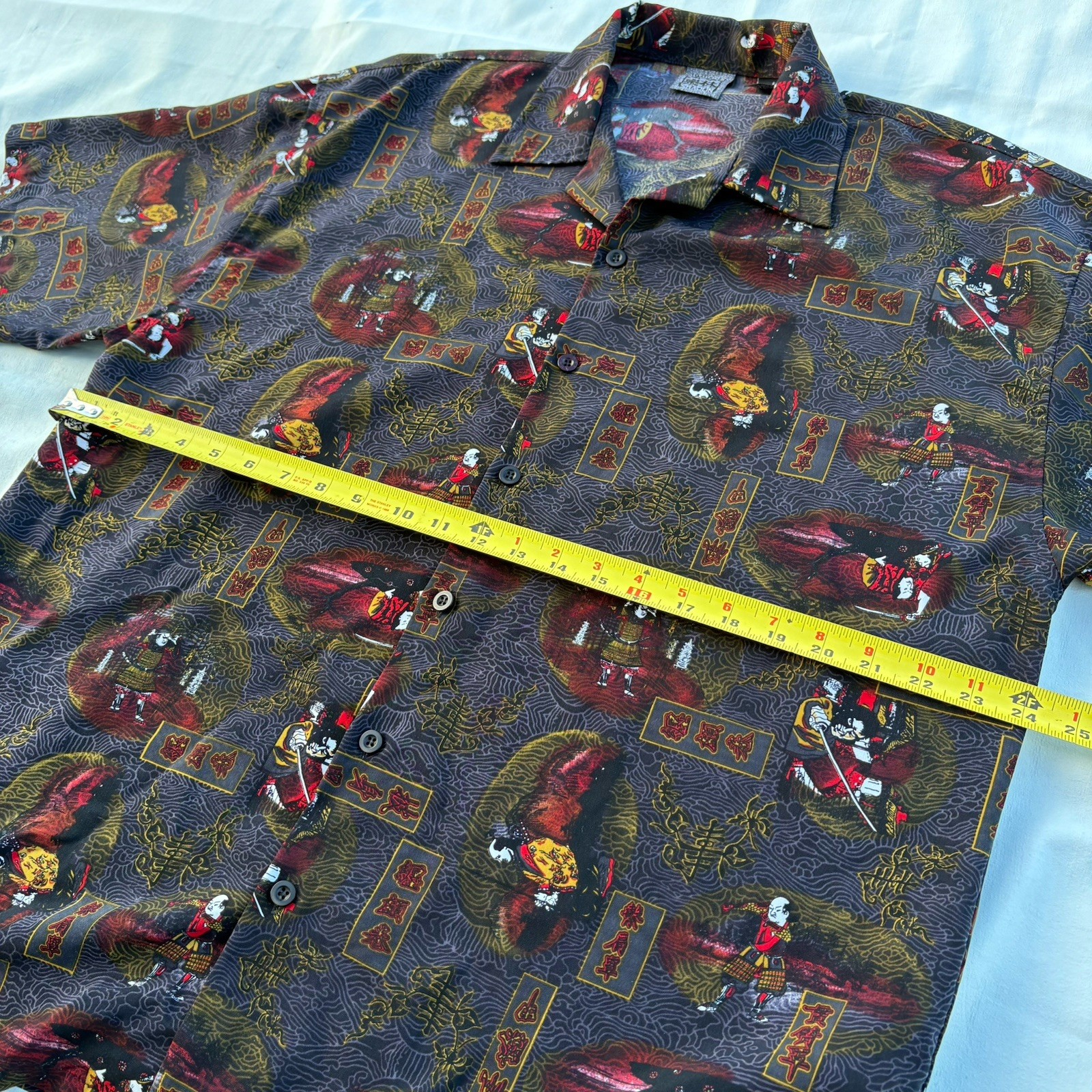 Authentic Shaolin Button Up Full Print Design Men… - image 8