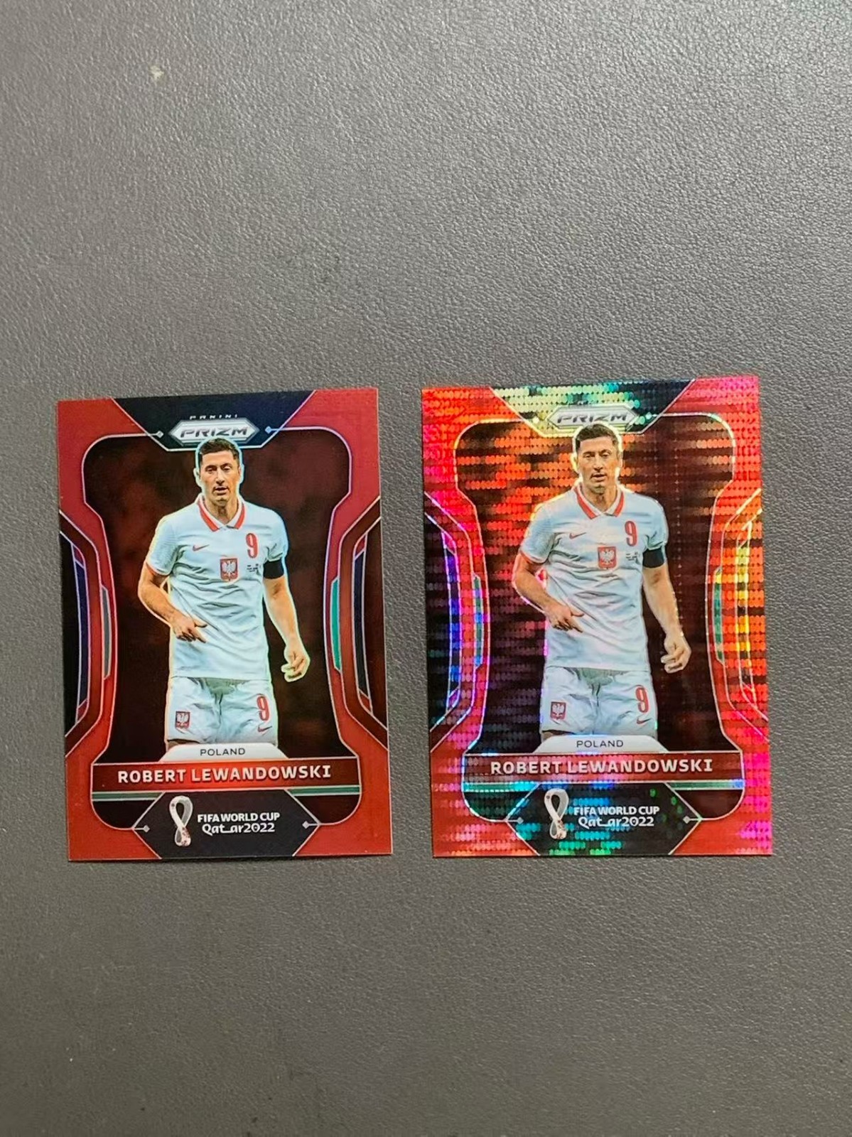 2022 Prizm World Cup Robert Lewandowski Red Pulsar /99 /399