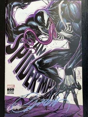 #ad AMAZING SPIDERMAN 800 J SCOTT CAMPBELL SIGNED D VENOM VARIANT WITH COA NM $59.00