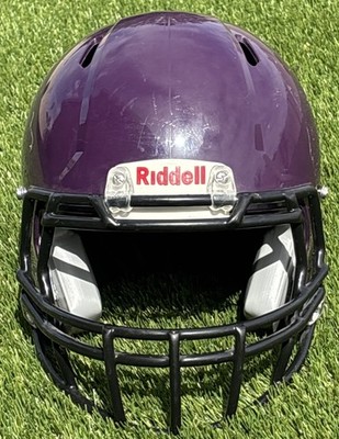 Riddell Victor Football Helmet - Large/XL - Purple w/Black