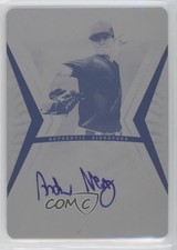 2012 Leaf Ultimate Draft Printing Plate Cyan 1/1 Andrew Heaney #BA-AH1 Auto 0t3
