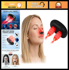 Portable Red Light Nasal Therapy Device for Congestion Relief  Comfort, USB Rec