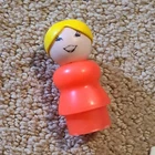 Fisher-Price Little People Girl Yellow Hair Vintage Toy 1963-1996