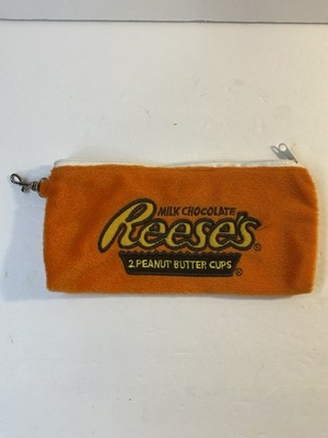 Hershey s Reese s Peanut Butter Cups Chocolate Zipper Case Bank Pencil Coin Bag