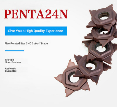 PENTA24N Pentagon King Grooving Insert - For Circlip Grooves & Deep Grooves