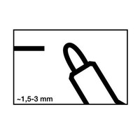 10 Stk. Edding Whiteboardmarker 250 Rot Strich-B.1,5-3Mm Rundspitze Marker