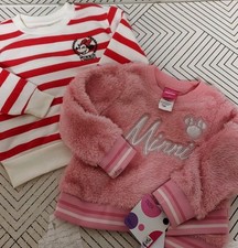    Disney Toddler Girls Minnie Mouse Sweatshirt Size 18 M    SET OF 2   AS SHOWN