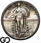 1930 Standing Liberty Quarter, Full Head, Near Gem BU++ FH, Nice Mint Luster!