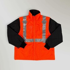 NWT Ergodyne GloWear 8287 Hi-Vis Winter Convertible Jacket Type R Class 2 Sz Med