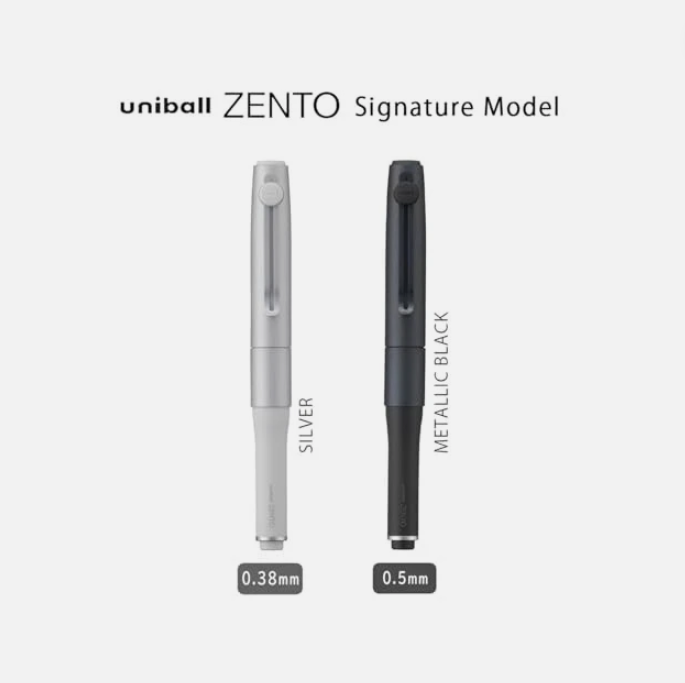 MITSUBISHI PENCIL uniball ZENTO Signature Model Silver 0.38mm