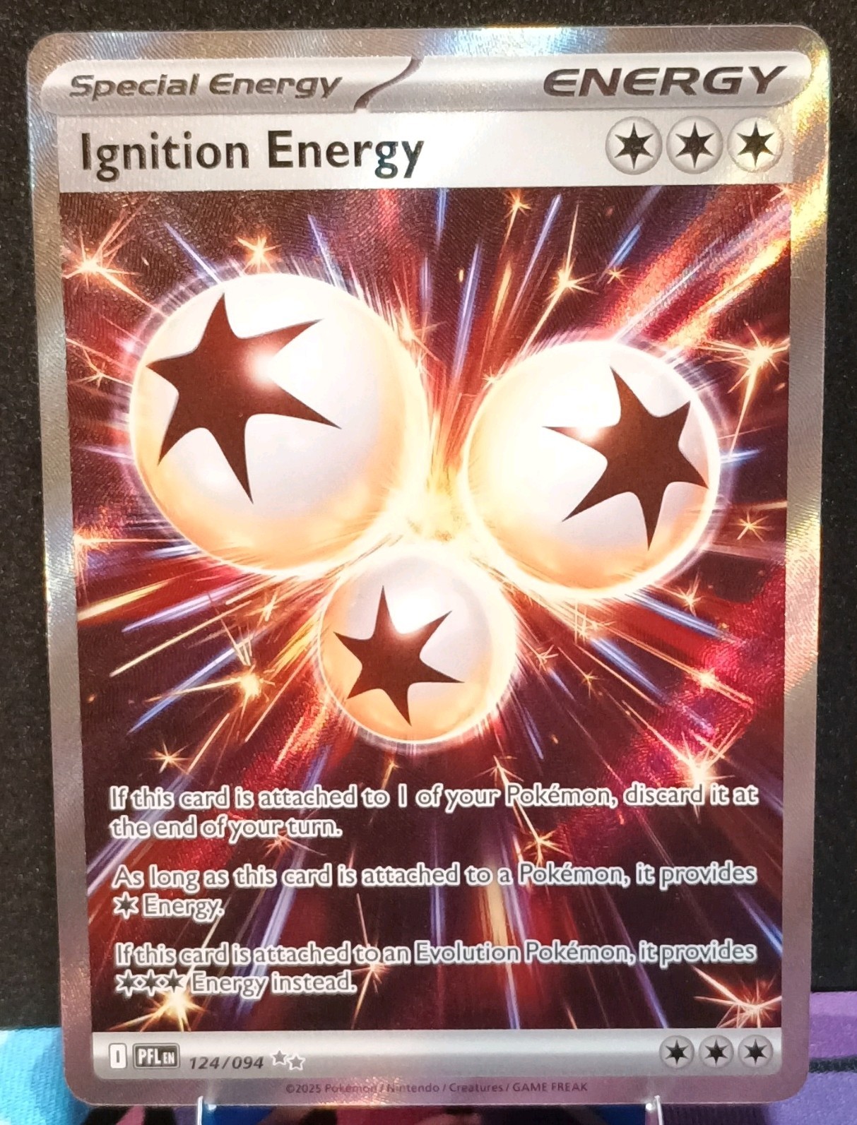 Pokemon TCG Ignition Energy 124/094 Phantasmal Flames Reverse Holo EN (NM)